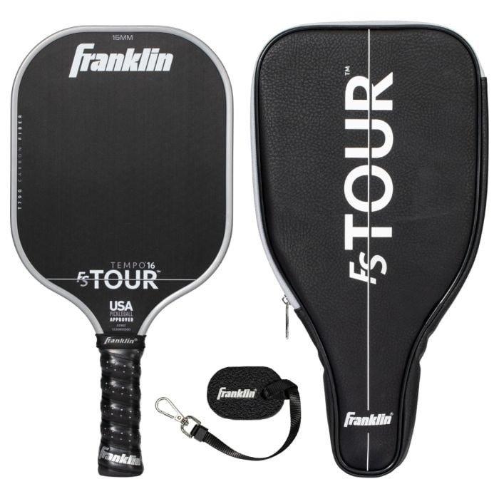 Franklin Sports FS Tour Series Limited Edition Tempo 16mm Pickelball Paddle Bundle